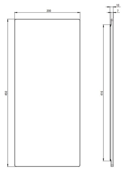 Deante Deante, doska na krájanie 450x200x10 mm pre kuchynský drez, čierna, DEA-ZDM_N00N