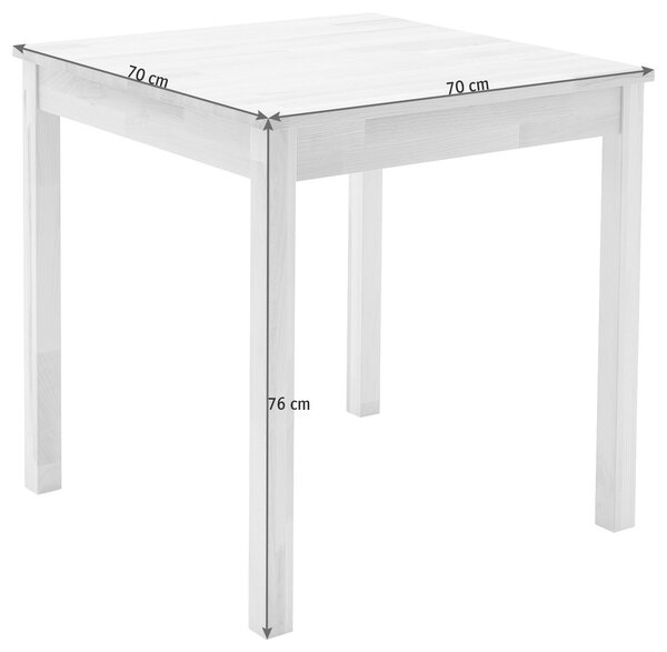JEDÁLENSKÝ STÔL, jadrový buk, farba buka, 70/70/76 cm P & B - Stoly, Online Only