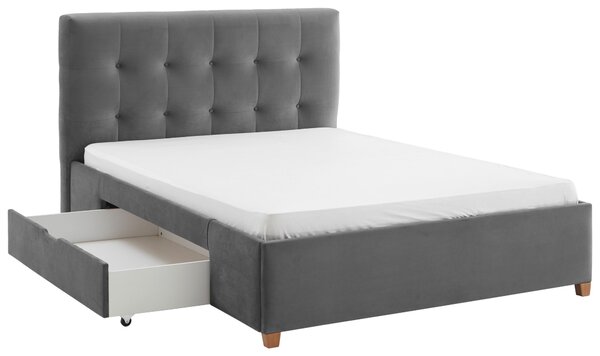 ČALÚNENÁ POSTEĽ, 180/200 cm, sivá Carryhome - Postele