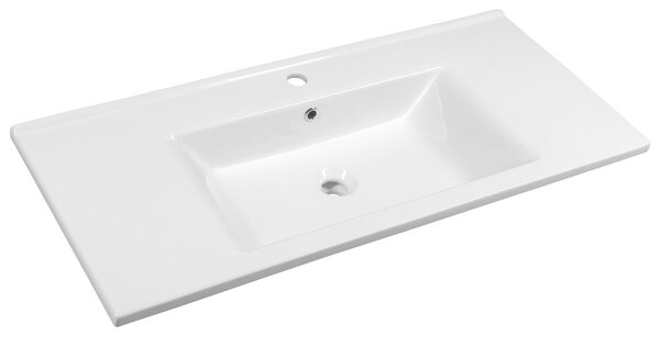 Aqualine, ZUNO 100 nábytkové umývadlo 100x45 cm, biela, 9100