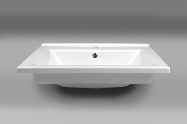 Aqualine Aqualine, ZUNO 55 keramické umývadlo nábytkové 55x45cm, biela, 9055