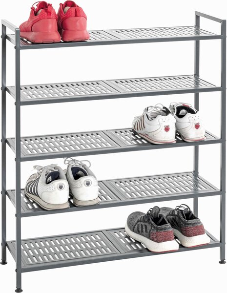 REGÁL NA TOPÁNKY, antracitová, 73/90/25 cm - Online Only drobný nábytok, Online Only
