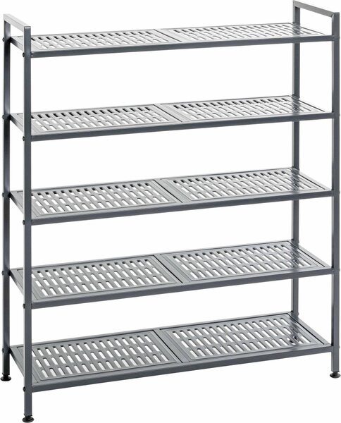 REGÁL NA TOPÁNKY, antracitová, 73/90/25 cm - Online Only drobný nábytok, Online Only