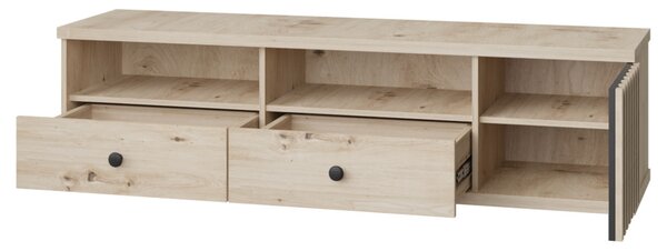 Mirjan24 TV skrinka Sigeren SG06, Farby:: dub artisan / dub artisan + čierna 5903211090554