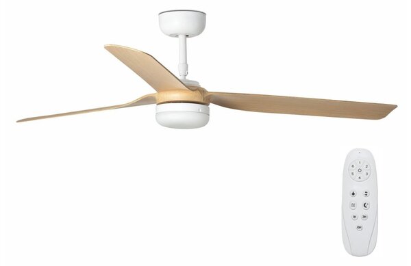 FARO 33816-20 - LED stropný ventilátor PUNT LED/18W/230V Wi-Fi béžová/biela + DO
