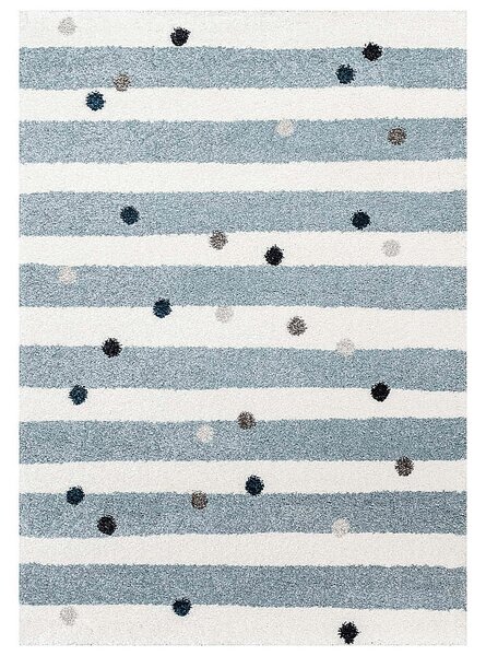Franc Koberec Stripes and Dots blue 160x230cm