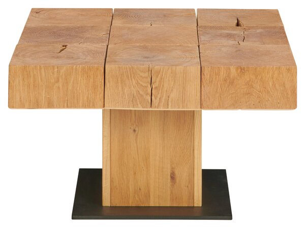 KONFERENČNÝ STOLÍK, farba duba, drevo, 75/75/43 cm Linea Natura - Stolíky do obývačky