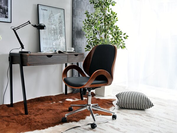 Dizajnová stolička SIGRID - orech / čierna