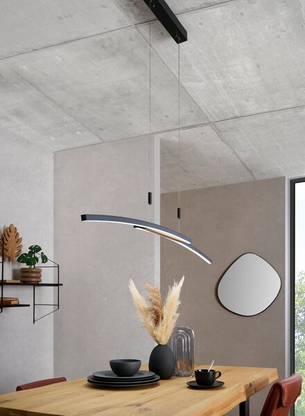 ZÁVESNÉ LED SVIETIDLO, 130/6,5/155 cm Dieter Knoll - Interiérové svietidlá