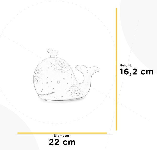 ONLI - Stolná lampa PORCELLANA 1xE14/6W/230V 16,2 cm veľryba