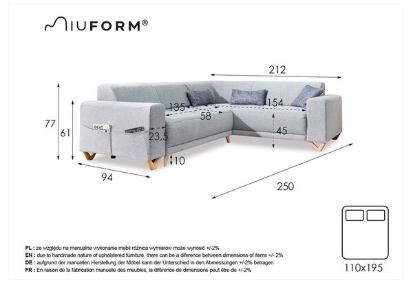Hnedá rozkladacia/s úložným priestorom rohová pohovka (pravý roh/do L) Classy Sophie – Miuform