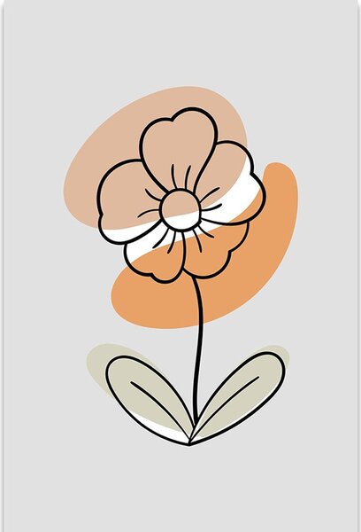 Obraz minimalistický kvet No4