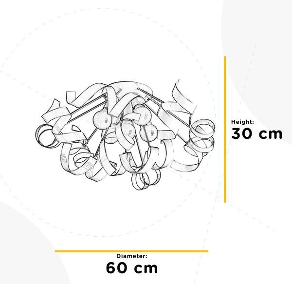 STROPNÉ SVIETIDLO, 60/30 cm - Online Only bytové doplnky, Online Only