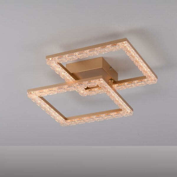 JUST LIGHT. 14732-60 - LED Stropné svietidlo GLITRA LED/17,5W/230V zlaté