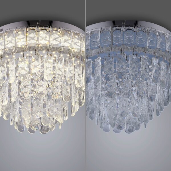 JUST LIGHT. 15092-17 - LED Stropné svietidlo KULUNKA LED/33W/230V lesklý chróm