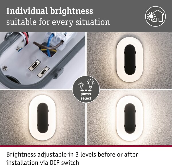 Paulmann 94957 - LED/18,5W IP65 stmievateľné vonkajšie nástenné svietidlo ELUNOR 230V