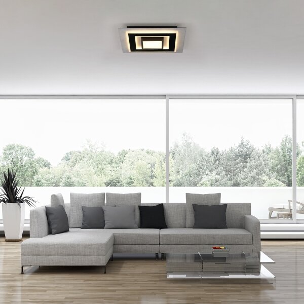JUST LIGHT. 14439-21 - LED Stropné svietidlo CICHIO LED/18,5W/230V + LED/9W čierna