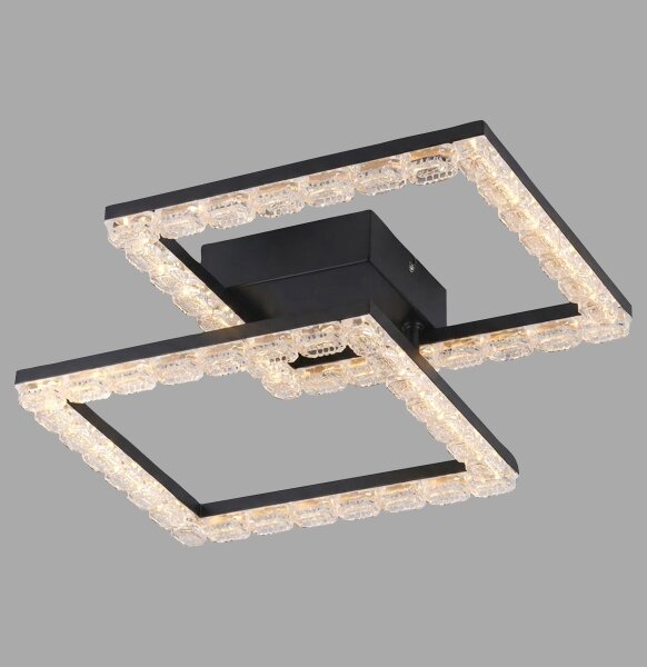 JUST LIGHT. 14732-18 - LED Stropné svietidlo GLITRA LED/17,5W/230V čierna