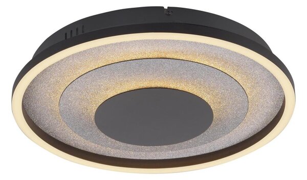 JUST LIGHT. 14409-21 - LED stropné svietidlo GLITTY LED/22W/230V priemer 40 cm čierna