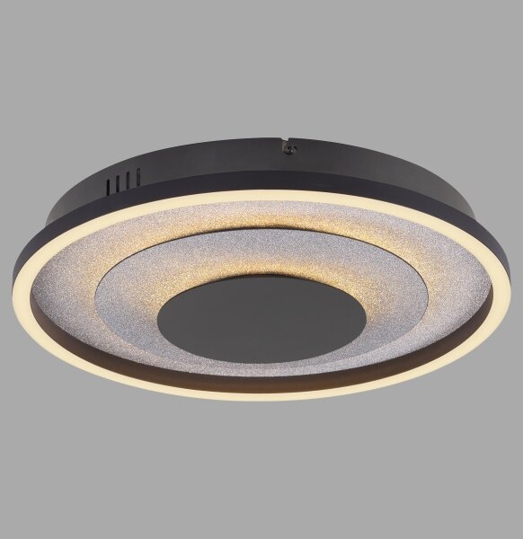 JUST LIGHT. 14409-21 - LED stropné svietidlo GLITTY LED/22W/230V priemer 40 cm čierna