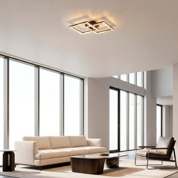 JUST LIGHT. 14732-18 - LED Stropné svietidlo GLITRA LED/17,5W/230V čierna