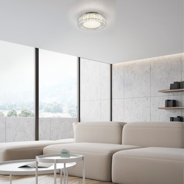 JUST LIGHT. 15221-17 - LED Stropné svietidlo KULUNKA LED/32W/230V chróm