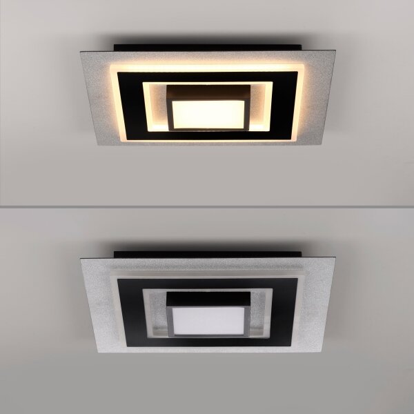 JUST LIGHT. 14439-21 - LED Stropné svietidlo CICHIO LED/18,5W/230V + LED/9W čierna
