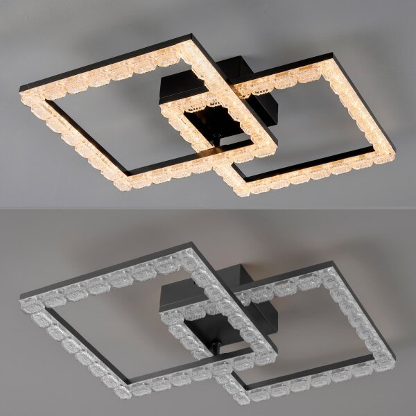 JUST LIGHT. 14732-18 - LED Stropné svietidlo GLITRA LED/17,5W/230V čierna