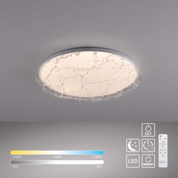 JUST LIGHT. 14008-16 - LED stmievateľné stropné svietidlo ART PLAFO LED/20W/230V biela + DO