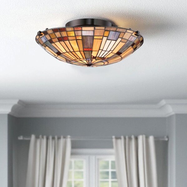 Quoizel QZ-INGLENOOK-F-SMALL-Stropné svietidlo INGLENOOK 2xE27/60W/230V priemer 40,7 cm