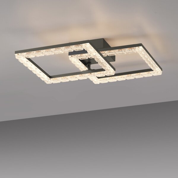 JUST LIGHT. 14732-18 - LED Stropné svietidlo GLITRA LED/17,5W/230V čierna