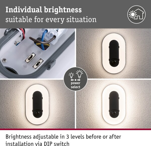 Paulmann 94958 - LED/18,5W IP65 Stmievateľné vonkajšie nástenné svietidlo ELUNOR 230V