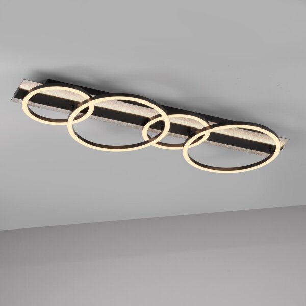 JUST LIGHT. 14426-21 - LED stropné svietidlo CICHIO LED/37W/230V + LED/9,5W čierna