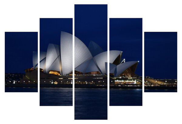 Obraz nočného Sydney (150x105 cm)