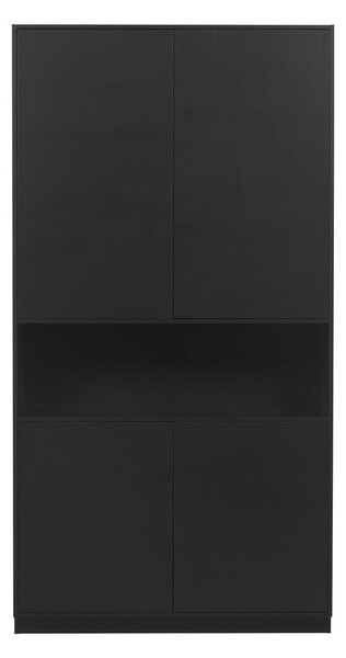 Čierna modulárna skrinka z borovicového dreva 110x210 cm Finca – WOOOD