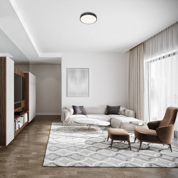 Rabalux 3314 - LED stropné svietidlo TESIA LED/36W/230V 40 cm čierna