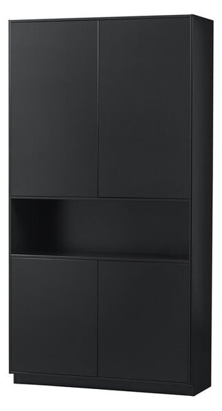 Čierna modulárna skrinka z borovicového dreva 110x210 cm Finca – WOOOD