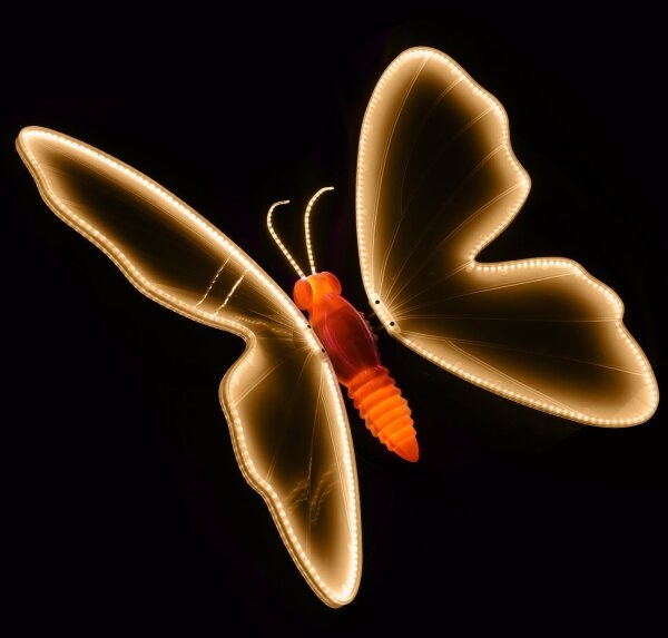 Aigostar - LED Vonkajšia dekorácia 504xLED IP44 teplá biela motýľ