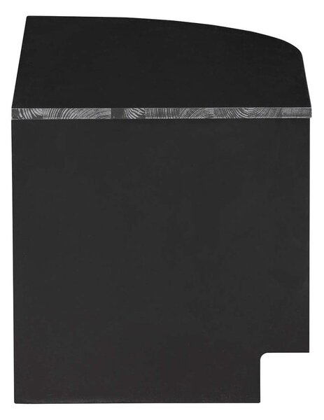 Čierny modulárny TV stolík z borovicového dreva 78x40 cm Finca – WOOOD