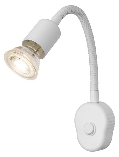 Osram - Flexibilná nástenná lampa PLUG TUBE FLEX 1xGU10/5W/230V biela