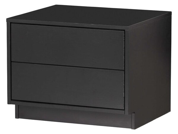 Čierny modulárny TV stolík z borovicového dreva 50x40 cm Finca – WOOOD