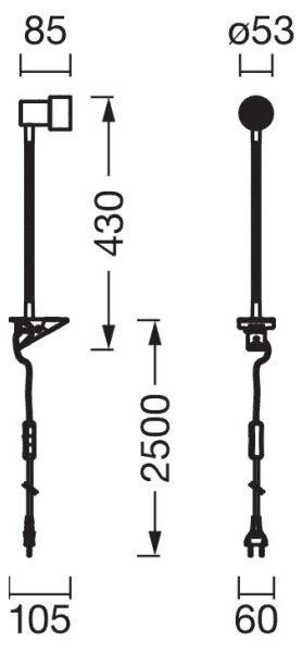 Osram - Lampa s klipom CLIP STEP FLEX 1xGU10/5W/230V biela