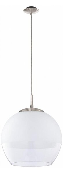 BRILAGI - LED závesné svietidlo na lanku RETRO GLASS 1xE27/60W/230V matný chróm/biela