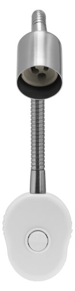 Osram - Flexibilné nástenné svietidlo PLUG TUBE FLEX 1xGU10/5W/230V matný chróm/biela