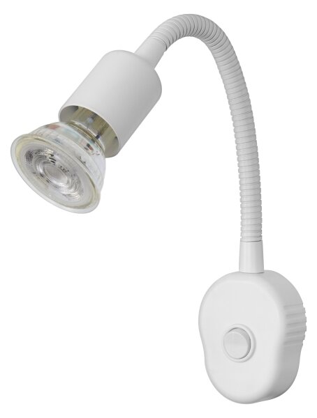Osram - Flexibilná nástenná lampa PLUG TUBE FLEX 1xGU10/5W/230V biela