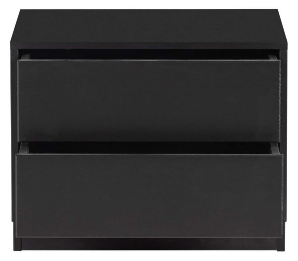Čierny modulárny TV stolík z borovicového dreva 50x40 cm Finca – WOOOD