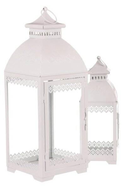 Set dvoch lampášov biely JL343 (2 ks)