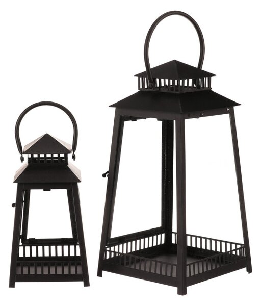 Set dvoch lampášov čierny LUC307 (2 ks)