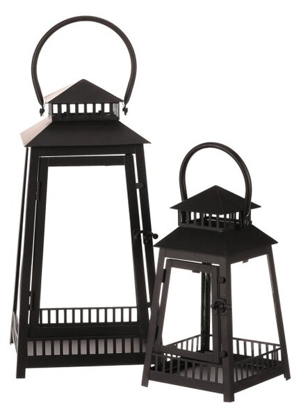 Set dvoch lampášov čierny LUC307 (2 ks)