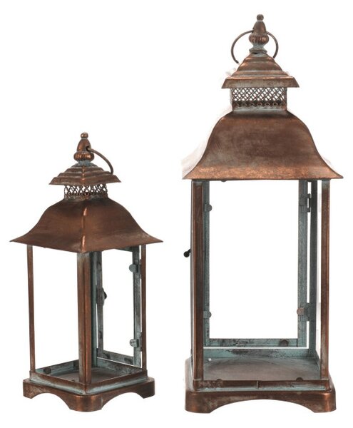 Set dvoch lampášov medený FUP577 (2 ks)